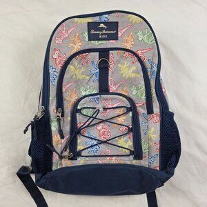 Tommy Bahama Kids Dinosaur School Backpack Blue Gray Adjustable Straps Casual